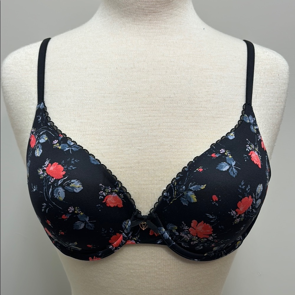 Victoria's Secret BODY by VICTORIA Lined Perfect Coverage Floral UW Bra 34C